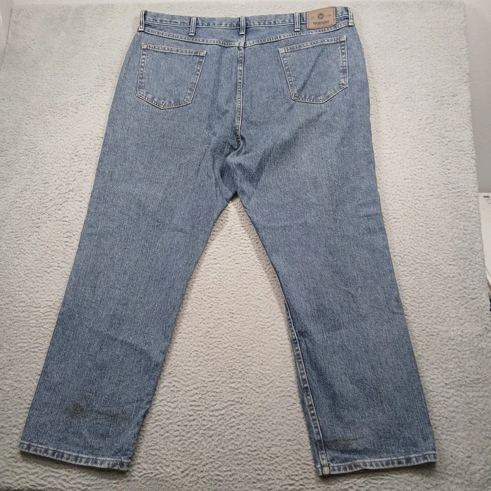 Wrangler Relaxed Fit‎ Blue Jeans Men's 44x30 Made in Nicaragua USA Fabric